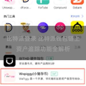 比特派登录 比特派钱包链上资产追踪功能全解析