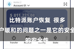 比特派账户恢复  很多用户暖和的问题之一是它的安全性